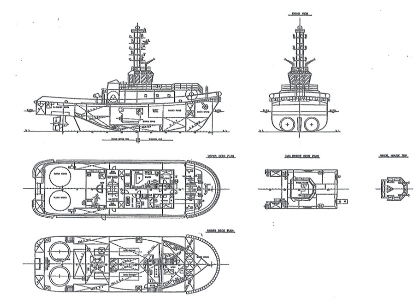 4000bhp Harbour Tug - Builder: Odo Shipbuilding & Engineering Co 