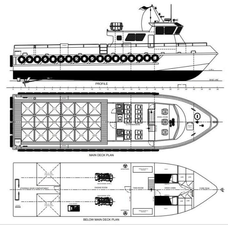 NEW BUILD - 20m Alloy Crew Boat - Classification: Bureau Veritas under ...