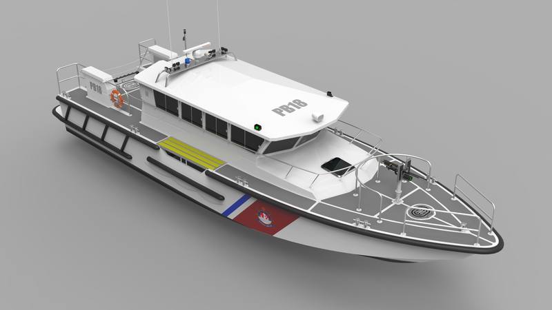 Lines Plan for 18 Meter Patrol boat