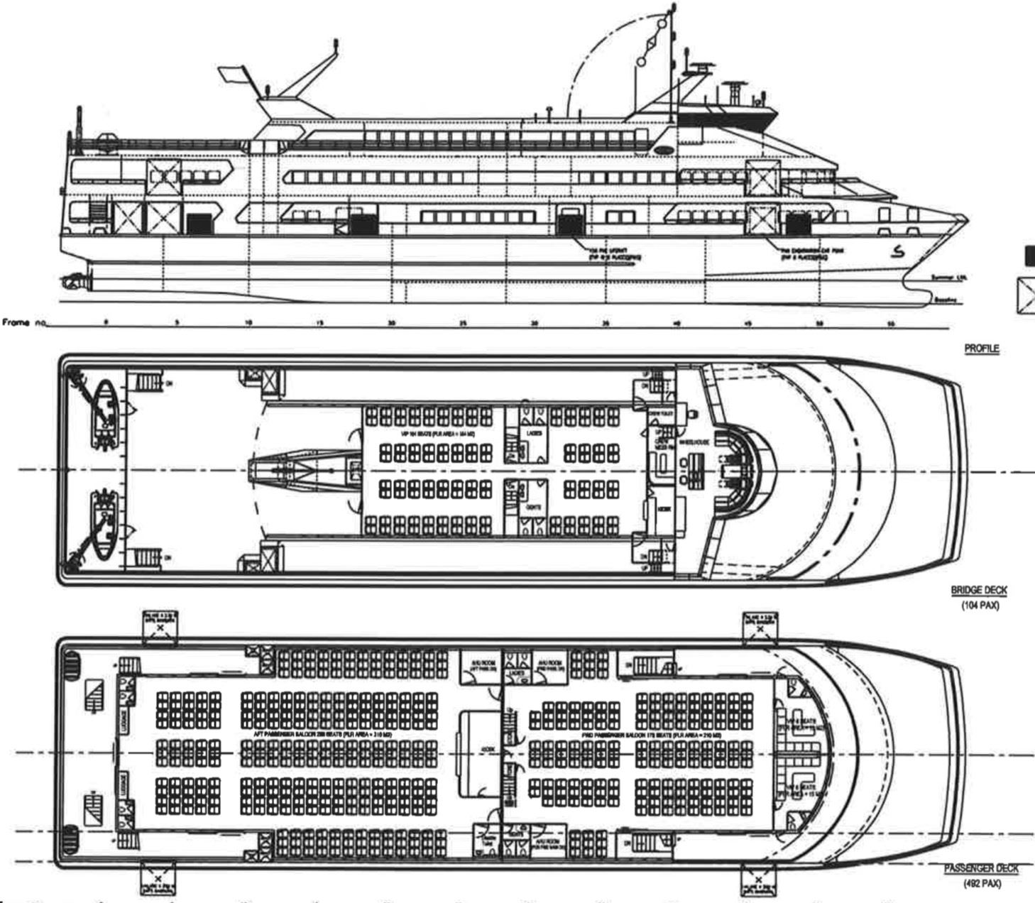 Unfinished 63m Catamaran Passenger Vessel Bare Hull. - We have pleasure ...